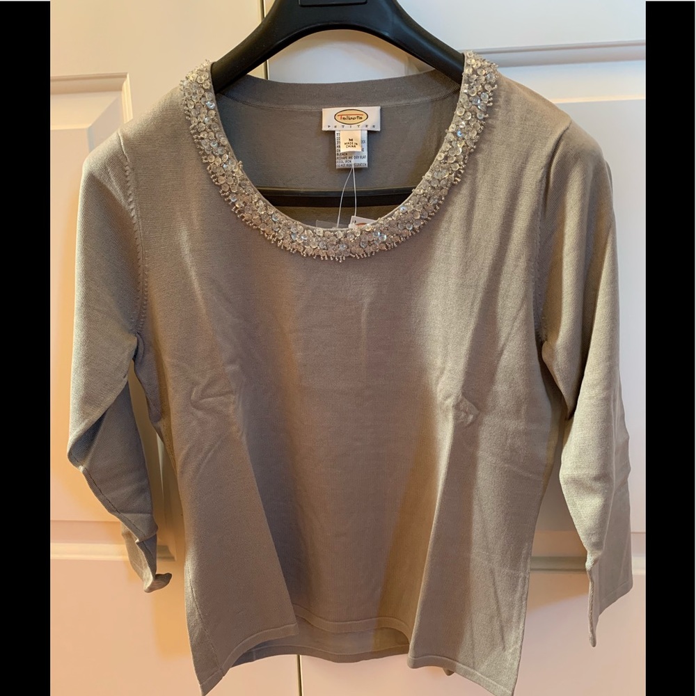 New w/Tag: Talbots/ W Medium Petite Sweater / Gray